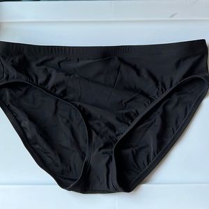 Women's Mid-Rise Swim Bikini Briefs - Aqua Green L